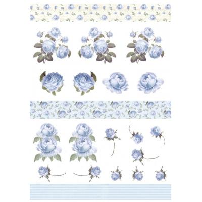 Reprint Blue Rose Romance Ausschneidebogen - Paper Pack