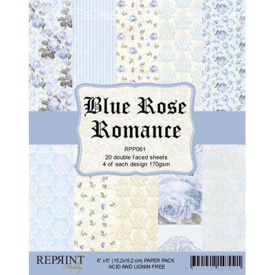Reprint Blue Rose Romance Designpapier - Paper Pack