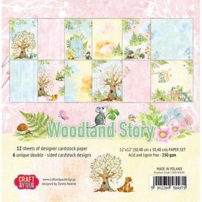 Craft & You Design Woodland Story Designpapier - Paper Pad