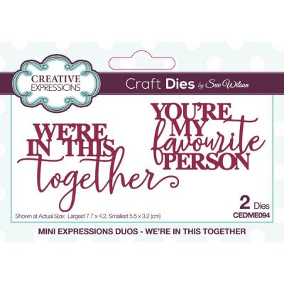 Creative Expressions Paper Cuts Dies - We're In This Together