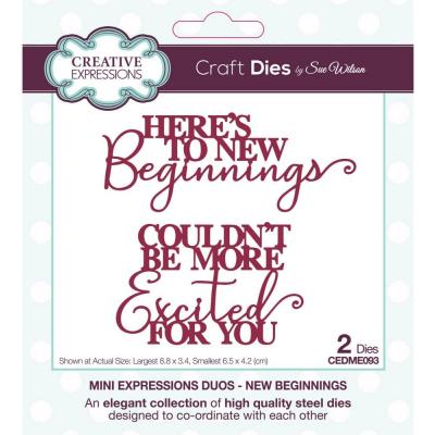Creative Expressions Paper Cuts Dies - New Beginnings