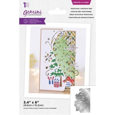 Gemini Create-a-Card Dies - Traditional Christmas Tree
