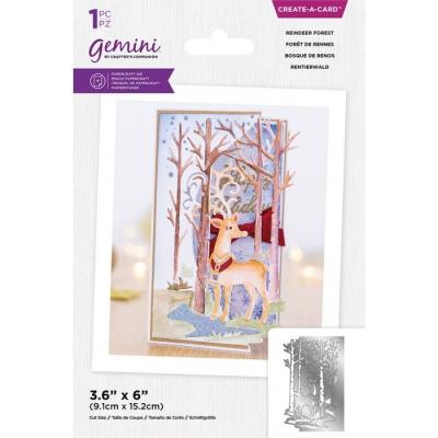 Gemini Create-a-Card Dies - Reindeer Forest