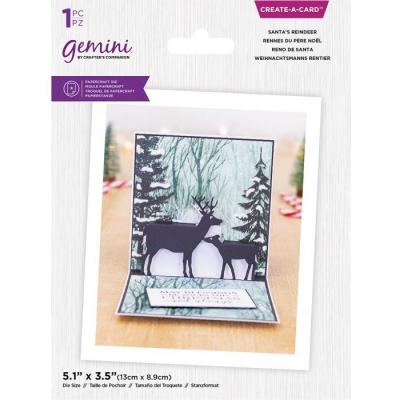 Gemini Create-a-Card Dies - Santa's Reindeer