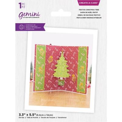Gemini Create-a-Card Dies - Festive Christmas Tree