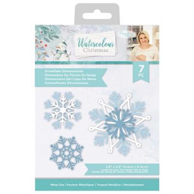 Crafter's Companion Watercolour Christmas Metal Die - Snowflake Dimensionals