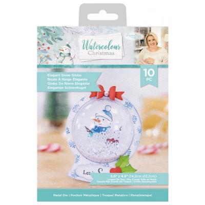 Crafter's Companion Watercolour Christmas Metal Die - Elegant Snowglobe