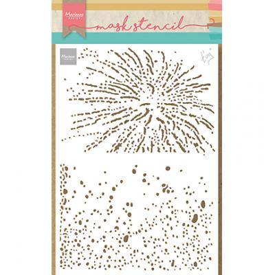 Marianne Design Weihnachten Stencil - Winter Tiny's Bubbles & Sparkles