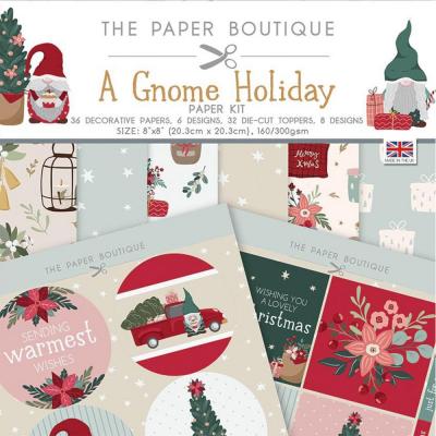 The Paper Boutique A Gnome Holiday Designpapier - Paper Kit