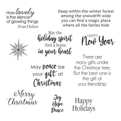 Spellbinders Clear Stamps - Holiday Quotes
