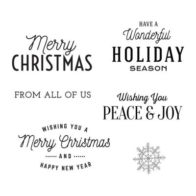 Spellbinders Clear Stamps - Christmas Time Sentiments