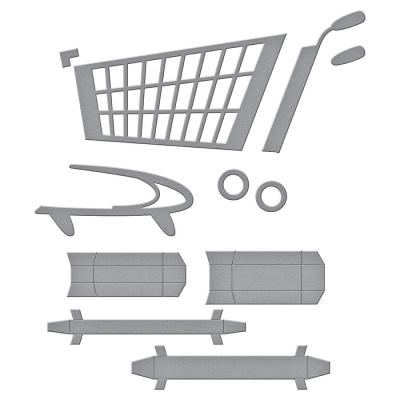 Spellbinders Etched Dies - 3D Shopping Cart