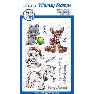 Whimsy Stamps Crissy Armstrong Clear Stamps - Christmas Critter Wishes