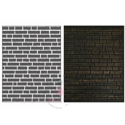 Dress My Craft Embossing Folder - Brick Wall