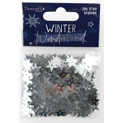 Dovecraft Winter Wonderland Embellishments - Sequins Stars