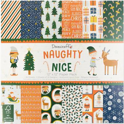 Dovecraft Naughty Or Nice Designpapier - Paper Pad