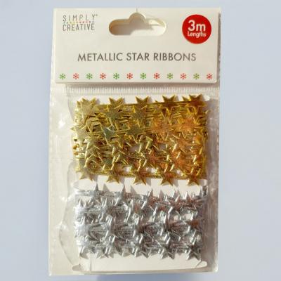 Simply Creative Ribbon - Metallic Star Ribbon