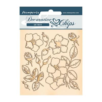 Stamperia Decorative Chips - Flowers