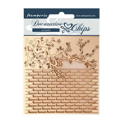 Stamperia Decorative Chips - Alice Wall