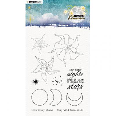 StudioLight Moon Flower Clear Stamps Nr.133 - How Many Nights