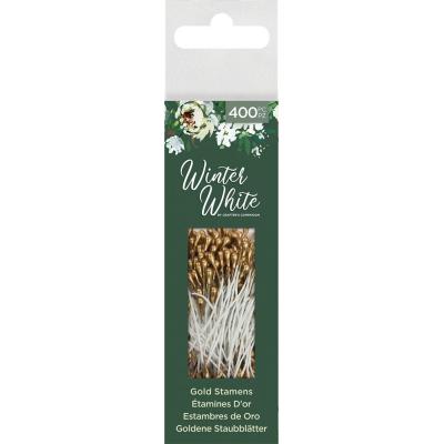 Crafter's Companion Winter White Staubblätter - Gold Stamens