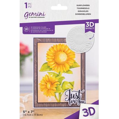 Gemini 3D Embossing Folder - Sunflowers