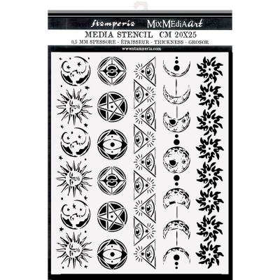 Stamperia Alchemy Stencil - Symbols And Borders