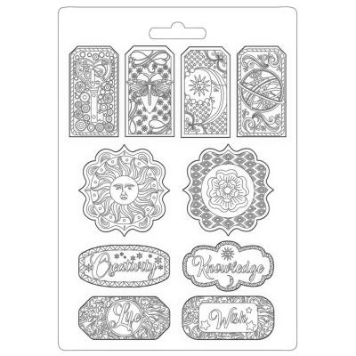 Stamperia Alchemy Soft Mould - Tags