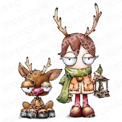 Stamping Bella Stempel - Mini Oddball Boy and his Reindeer