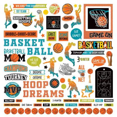 PhotoPlay MVP Basketball Sticker - Boy Elements