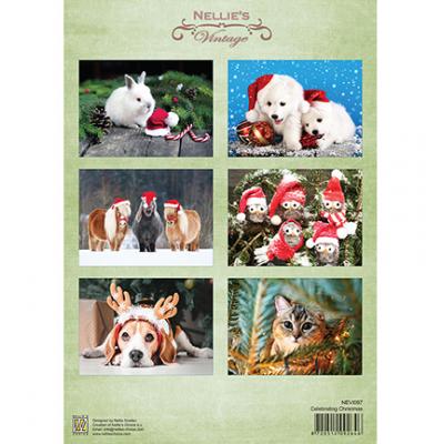 Nellie's Choice Decoupage Sheet - Trees & Snow