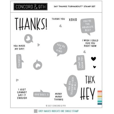Concord & 9th Clear Stamps - Say Thanks Turnabout