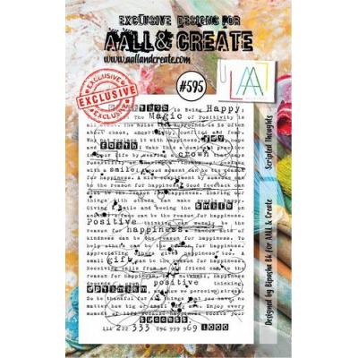 AALL & Create Clear Stamp Nr. 595 - Scripted Thoughts