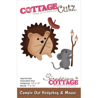 CottageCutz Dies - Campin' Out Hedgehog & Mouse