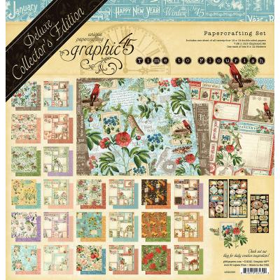 Graphic 45 Time To Flourish Designpapier - Deluxe Collector's Edition