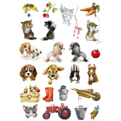 Reprint At The Farm Ausschneidebogen - Cutouts Sheet