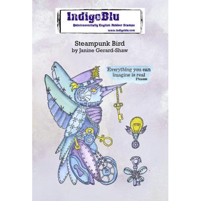IndigoBlu Rubber Stamps - Steampunk Bird