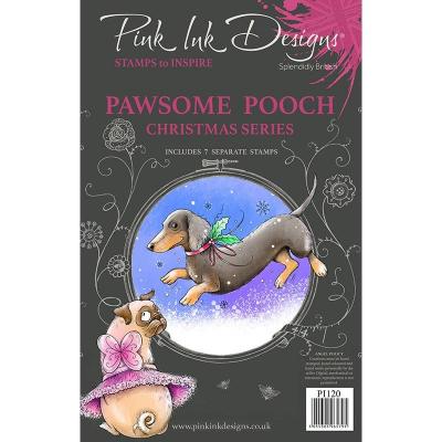 Creative Expressions Pink Ink Designs Clear Stamps - Pawsome Pooch