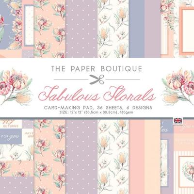 The Paper Boutique Fabulous Florals Designpapier - Card Making Pad