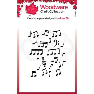 Woodware Clear Stamps - Mini Music Background