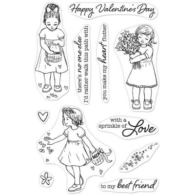 Hero Arts Clear Stamps - Flower Girls