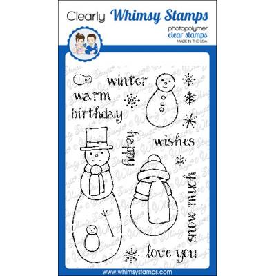 Whimsy Stamps Faye Wynn-Jones Clear Stamps - FaDoodle Snow Peeps Clear