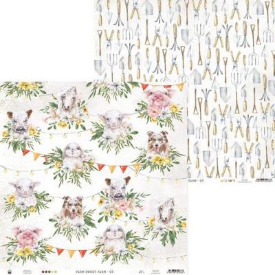 Piatek13 Farm Sweet Farm Designpapier - Animals