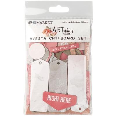 9 And Market ARToptions Avesta Die Cut - Chipboard Set