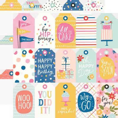 Simple Stories Celebrate! Designpapier - Tags