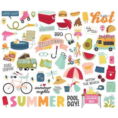 Simple Stories Summer Lovin' Die Cuts - Bits & Pieces