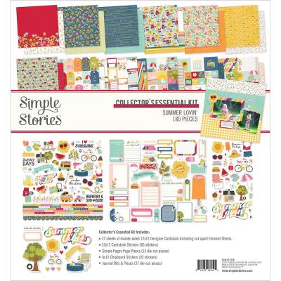 Simple Stories Summer Lovin' Designpapiere - Collector's Essential Kit