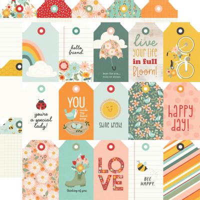 Simple Stories Full Bloom Designpapier - Tags