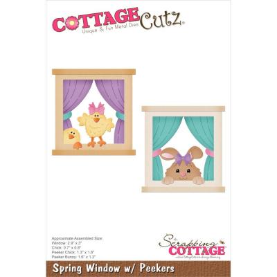 CottageCutz Dies - Spring Window With Peekers