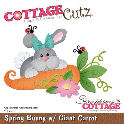 CottageCutz Dies - Bunny With Giant Carrot
